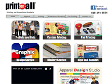 Tablet Screenshot of printonall.com